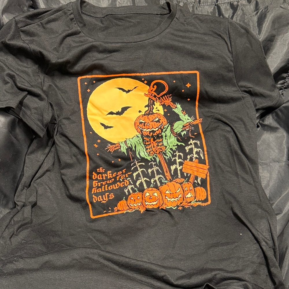 Halloween Graphic T-Shirt with Pumpkin Design